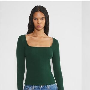 Aritzia HomeStretch Rib Square neck Longsleeve